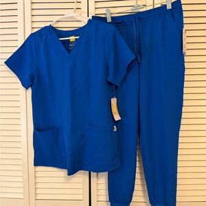 Women’s WonderWink Thrive Royal Blue Scrub Set